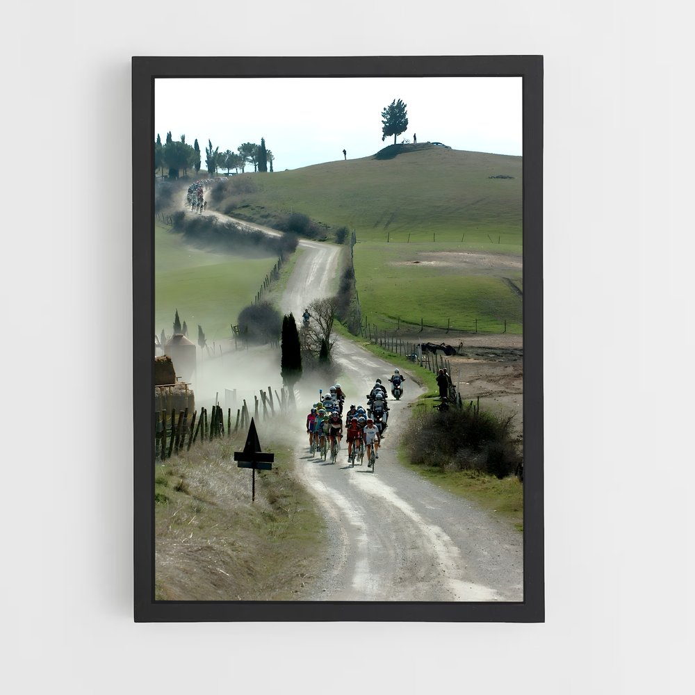 Poster Piste de Terre – affiche Cyclisme (vue 2)